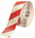 Floor Tape Red/White 4 inx100 ft Roll