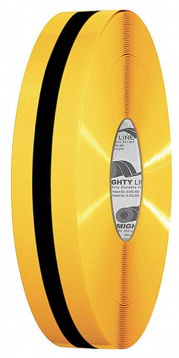 K2071 Floor Tape Black/Yellow 2 inx100 ft Roll