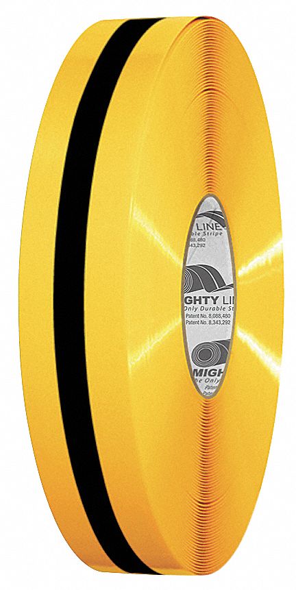 K2071 Floor Tape Black/Yellow 2 inx100 ft Roll