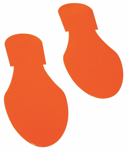 K3735 Floor Tape Orange 3.5x9.5in Foot PK50