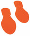 K3735 Floor Tape Orange 3.5x9.5in Foot PK50
