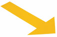 K3732 Floor Tape Yellow 6 inx10 in Arrow PK50