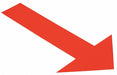 K3732 Floor Tape Red 6 inx10 in Arrow PK50