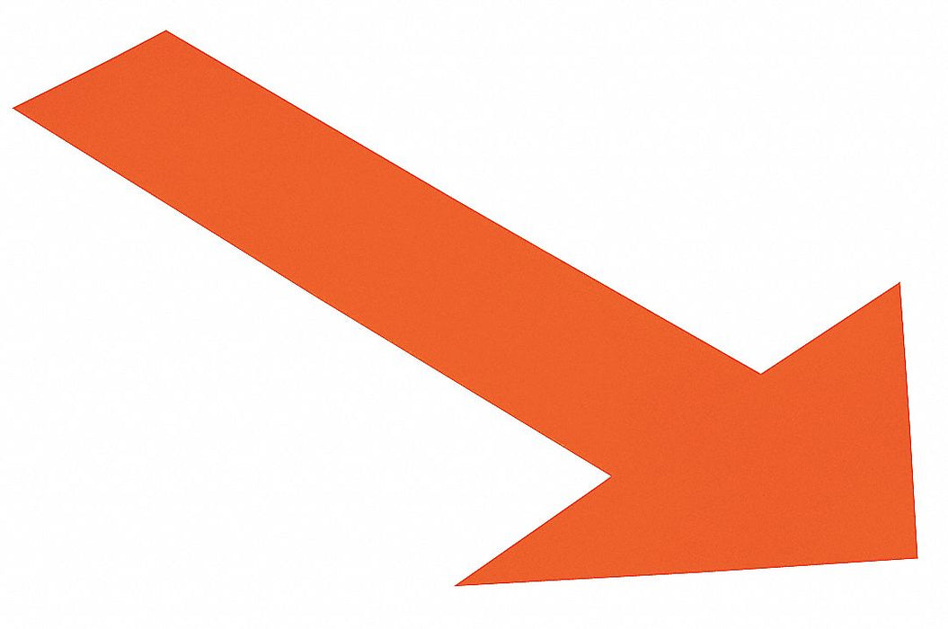 K3732 Floor Tape Orange 6 inx10 in Arrow PK50
