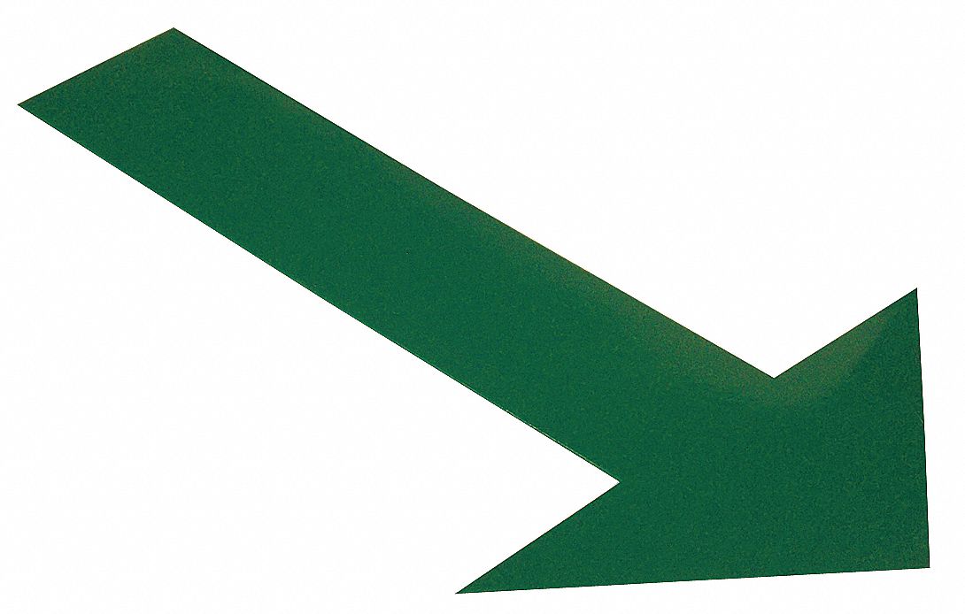 K3732 Floor Tape Green 6 inx10 in Arrow PK50