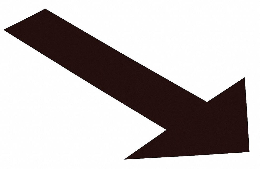 K3732 Floor Tape Black 6 inx10 in Arrow PK50