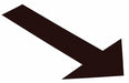 K3732 Floor Tape Black 6 inx10 in Arrow PK50
