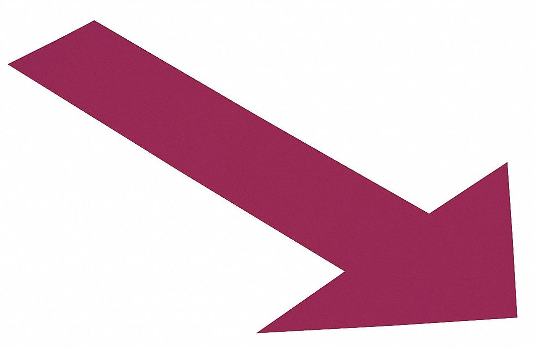 K3732 Floor Tape Purple 6 inx10 in Arrow PK50