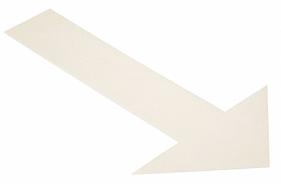 K3732 Floor Tape White 6 inx10 in Arrow PK50