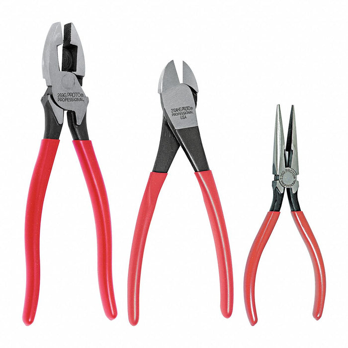 Pliers and Cutter Set 3 pcs. Dipped