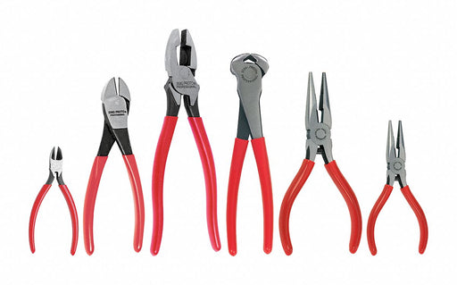 Pliers Set 6 pcs. Plastisol Grips
