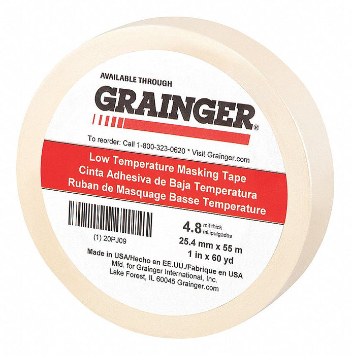Masking Tape 1 W 60 yd L Tan