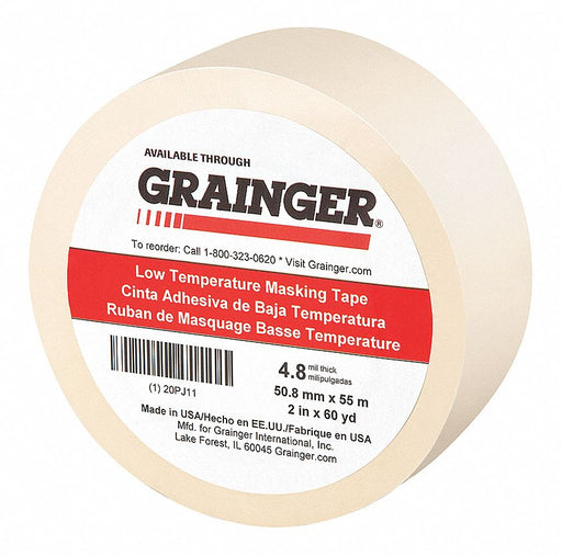 Masking Tape 2 W 60 yd L Tan
