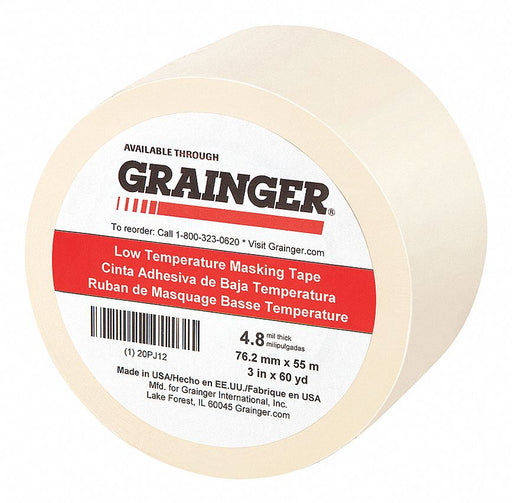 Masking Tape 3 W 60 yd L Tan
