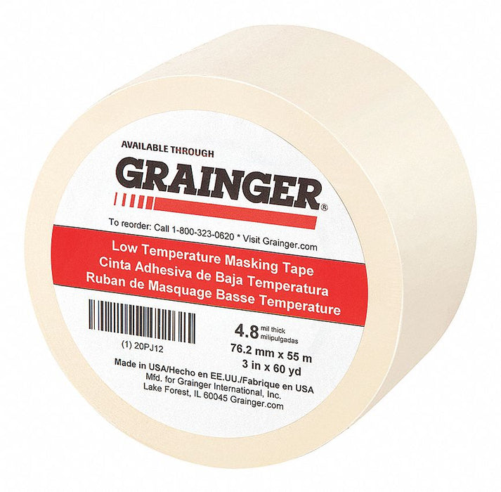 Masking Tape 3 W 60 yd L Tan