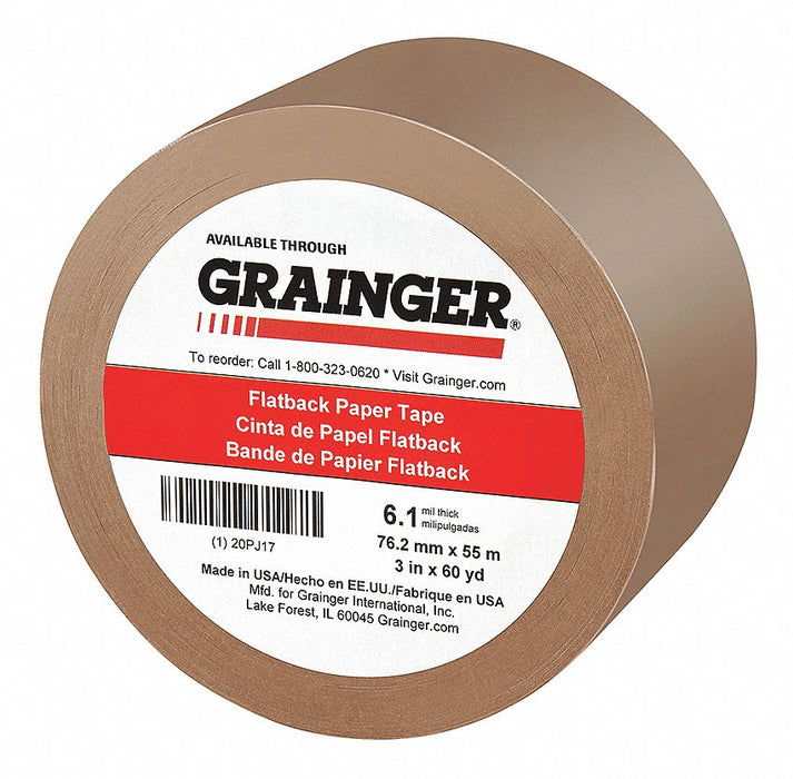 Masking Tape 3 W 60 yd L Tan