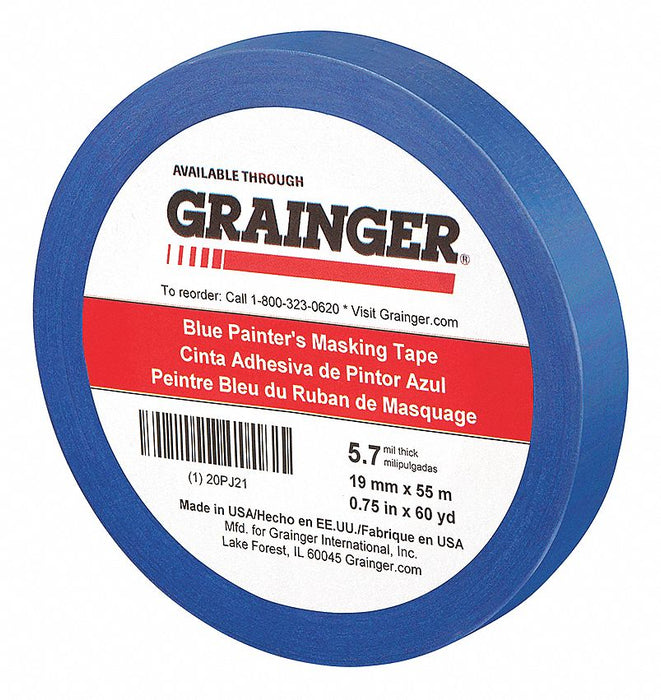 Painters Masking Tape 3/4 W 60yd L Blue