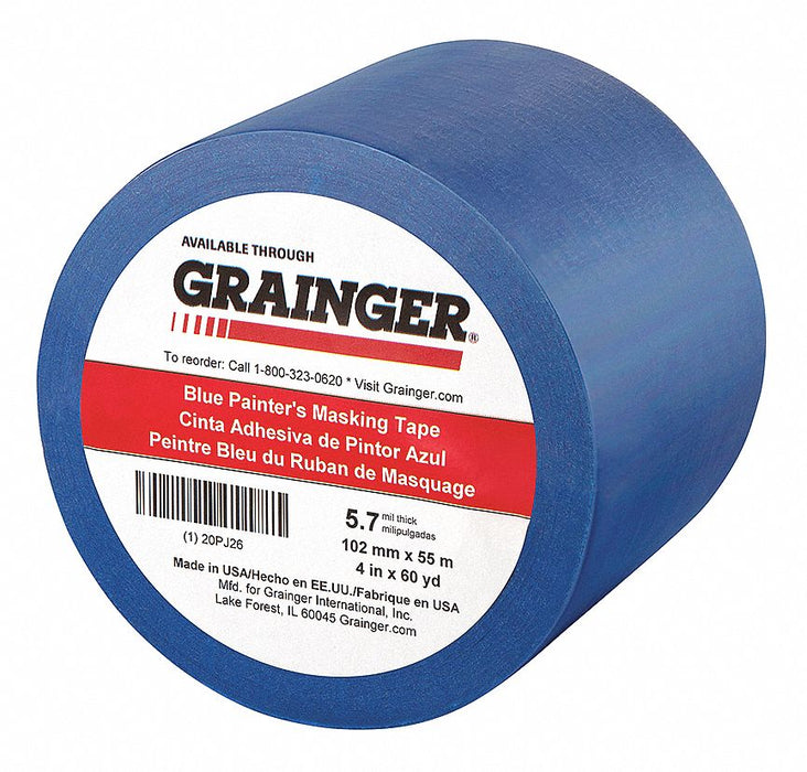 Painters Masking Tape 4 W 60 yd L Blue