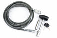 Receiver Lock and Cable 12 ft Steel Bk
