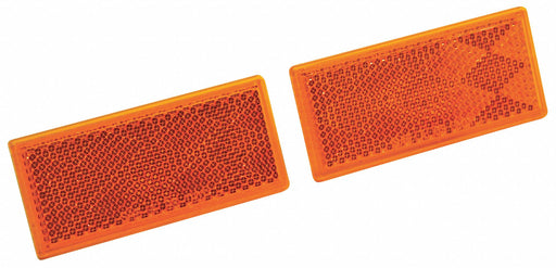 Reflector Rectangular Amber 3-3/16 L PK2