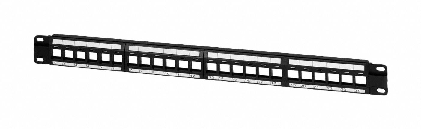 Rackmount Keystone Jack Panel 24 Ports