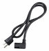 PC Power Cord 3 ft Black 16 AWG