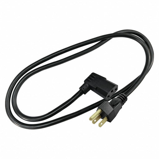 PC Power Cord 3 ft Black 18 AWG