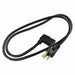 PC Power Cord 3 ft Black 18 AWG