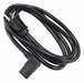 PC Power Cord 6 ft Black 18 AWG