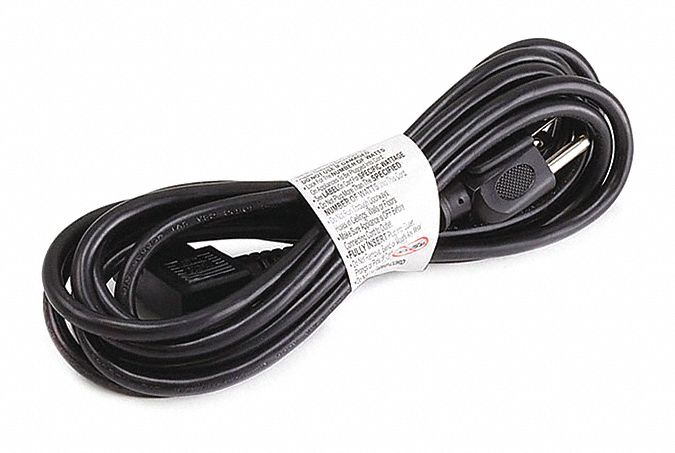 PC Power Cord 10 ft Black 18 AWG