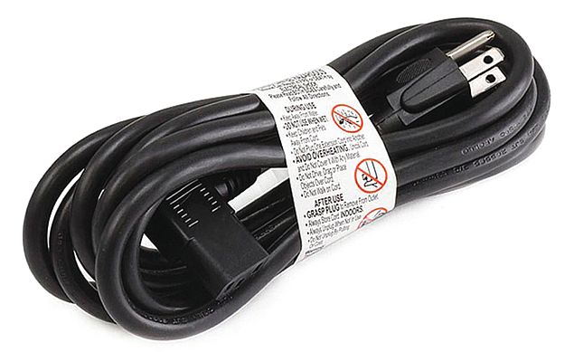PC Power Cord 10 ft Black 16 AWG