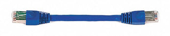 M3405 Patch Cord Cat 6A Booted Blue 0.5 ft.