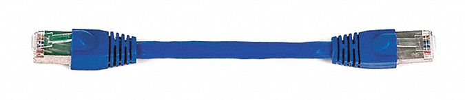 M3405 Patch Cord Cat 6A Booted Blue 0.5 ft.