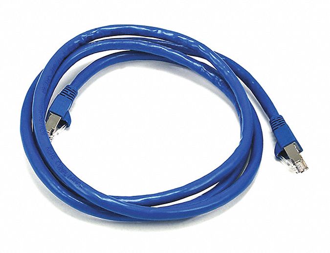 M3405 Patch Cord Cat 6A Booted Blue 5.0 ft.
