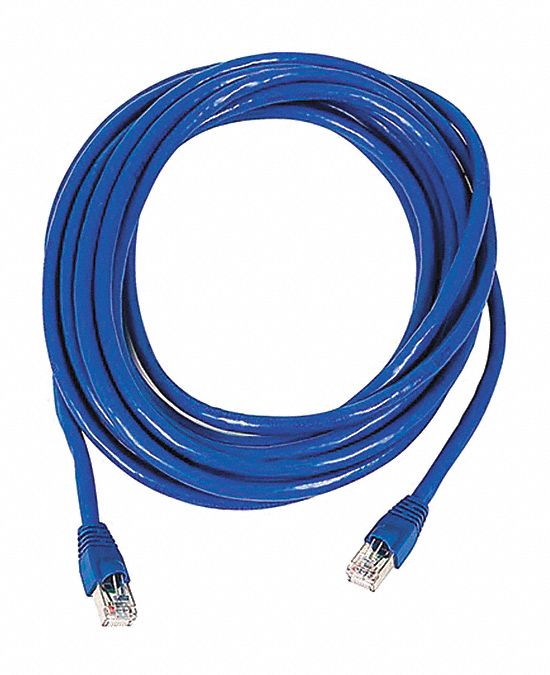 M3405 Patch Cord Cat 6A Booted Blue 20 ft.