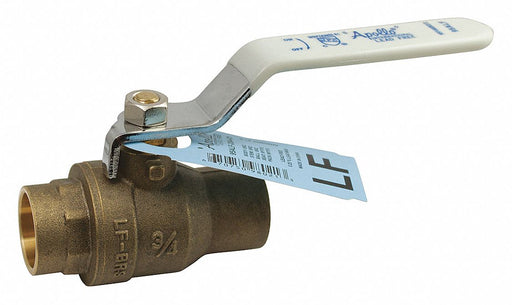 Manual 2-Way Ball Valve Sweat Brass