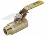 Manual 2-Way Ball Valve NPT Brass