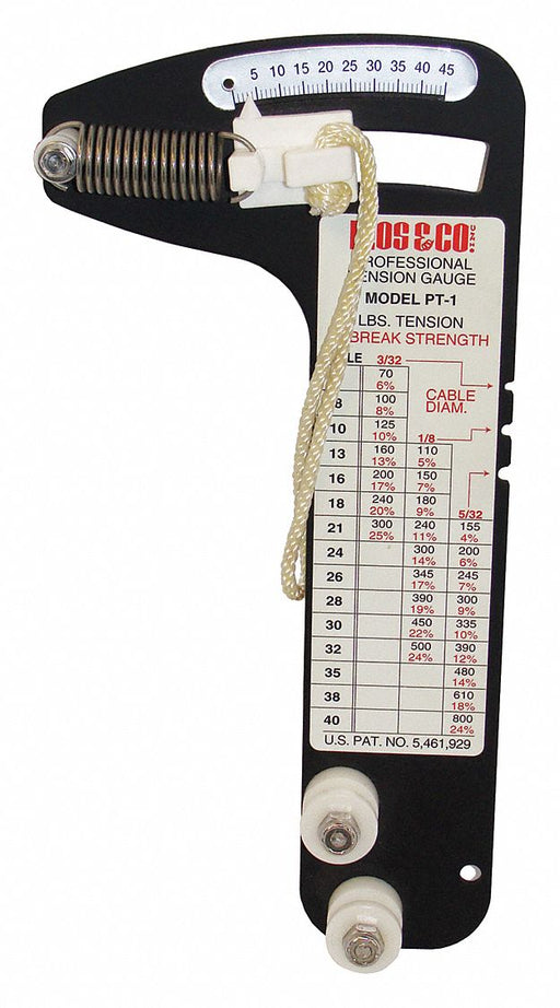 Wire Rope Tension Gauge 70 to 800 lb