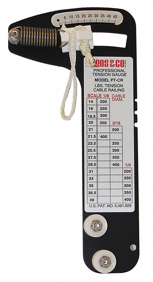 Wire Rope Tension Gauge 200 to 400 lb