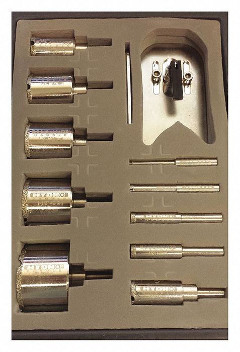 Glass Stone Tile Drill Set 10pc Diamond