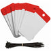 Tag Red Polyester 5inH 3-1/4inW PK25