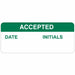 Inspction Lbl 5/8inHx1-1/2inW Poly PK364