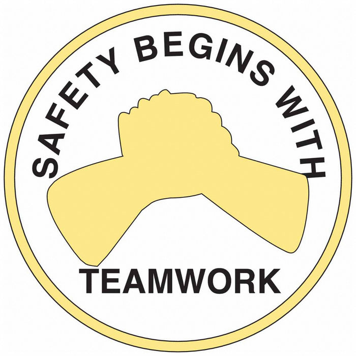Hard Hat Emblem Labl 2in. Dia Vinyl PK4