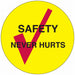 HardHatLabel Vinyl Circle Yellow PK4