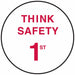 Hard Hat Emblem Labl 2in. Dia Vinyl PK4