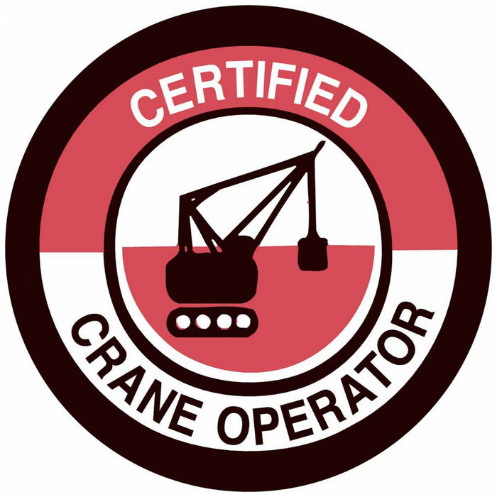 Hard Hat Emblem Labl 2in. Dia Vinyl PK4