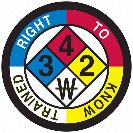 Hard Hat Emblem Label 2in. dia.