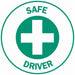 HardHatLabel Vinyl Circle White PK4