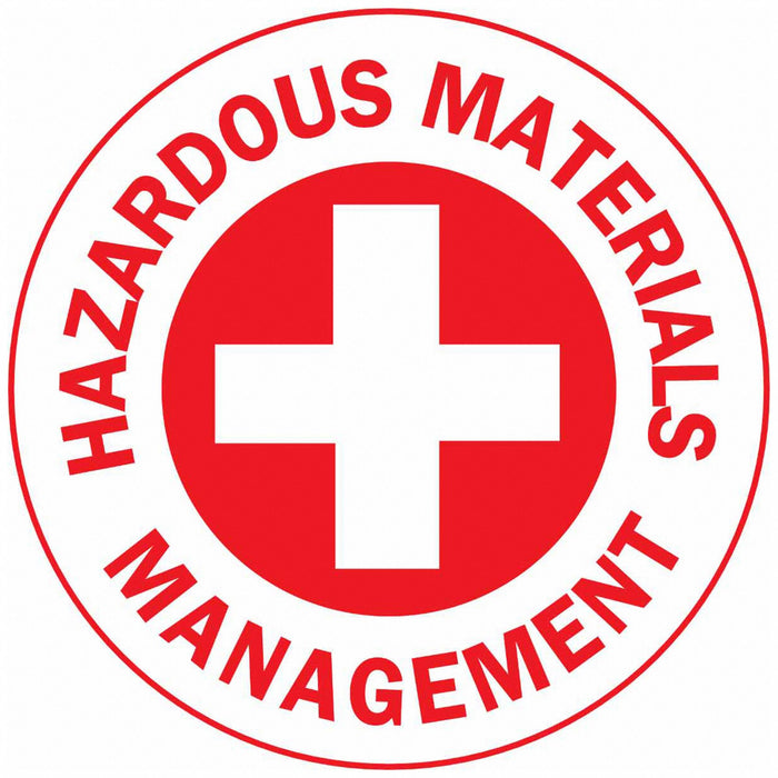 HardHatLabel Vinyl Circle White PK4