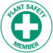 Hard Hat Emblem Labl 2in. Dia Vinyl PK4